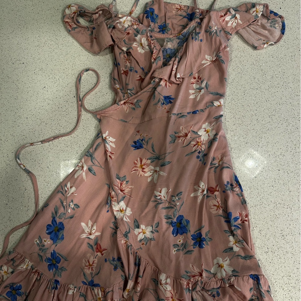 Floral Wrap Dress